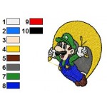 Mario Luigi 01 Embroidery Design